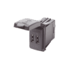 USB Doppel-Ladesteckdose mit Gummikappe