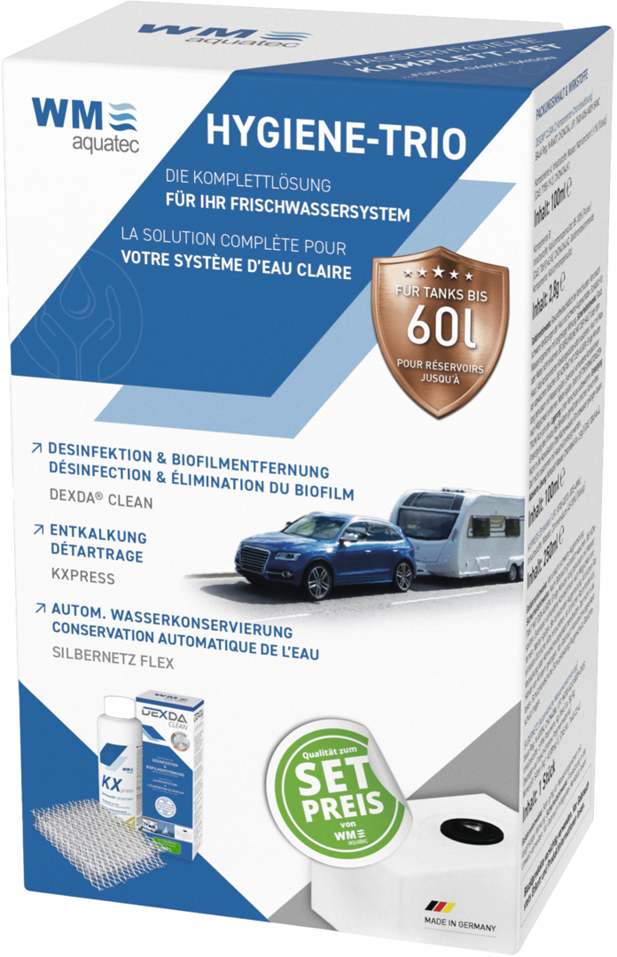 Hygiene-Trio bis 60 l Tankgröße Hygiene-Trio bis 60 l Tankgröße