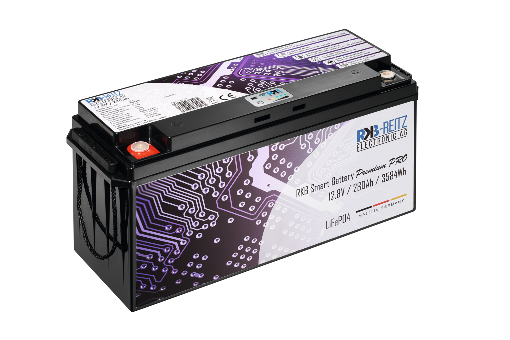 RKB Lithium 12V Smart PRO 280 Ah (S) (B) RKB Lithium 12V Smart PRO 280 Ah (S) (B)