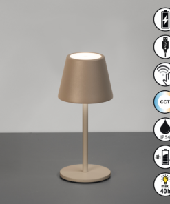 Lampe SALERNO grau-braun (N) Lampe SALERNO grau-braun (N)
