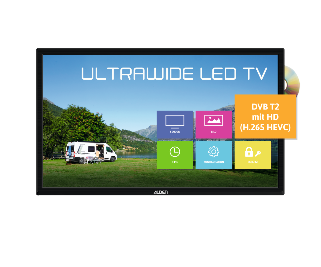ALDEN Ultrawide LED-TV 24 Zoll (D) ALDEN Ultrawide LED-TV 24 Zoll (D)