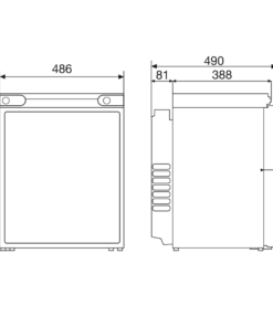 Absorber-Kühlschrank RF60 30mbar (A) Absorber-Kühlschrank RF60 30mbar (A)