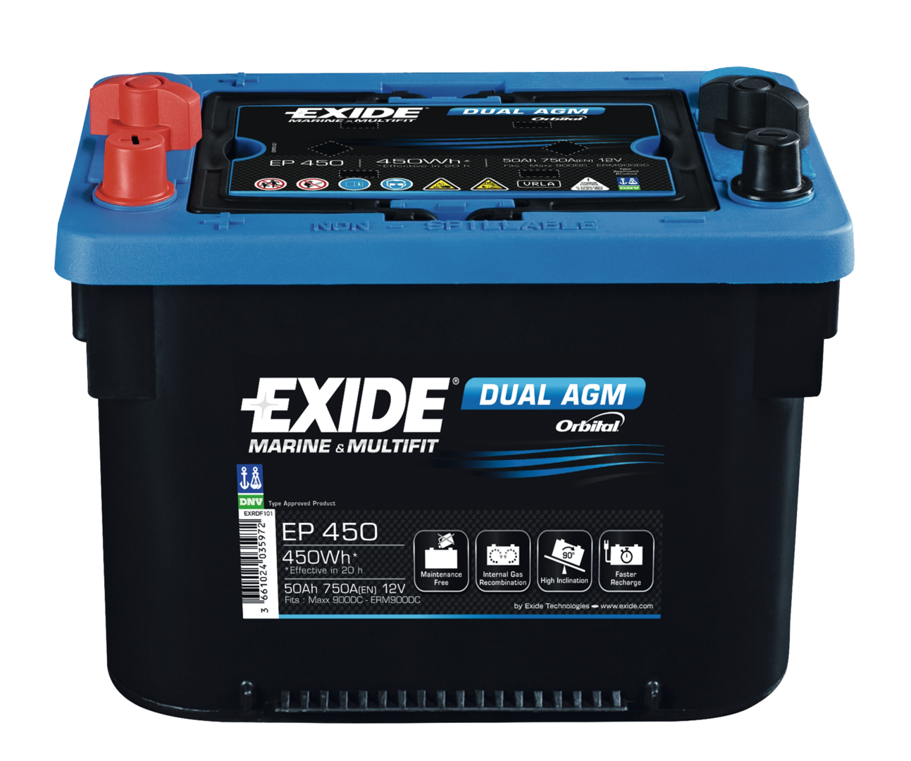 EXIDE Dual AGM EP 450 (S) (R) EXIDE Dual AGM EP 450 (S) (R)