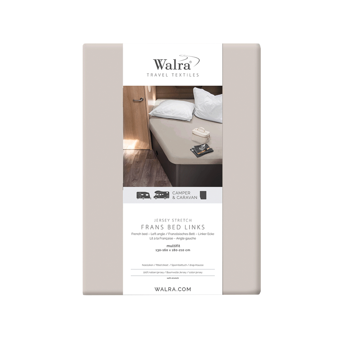 Walra Jersey-Spannbettlaken links sand (N) Walra Jersey-Spannbettlaken links sand (N)