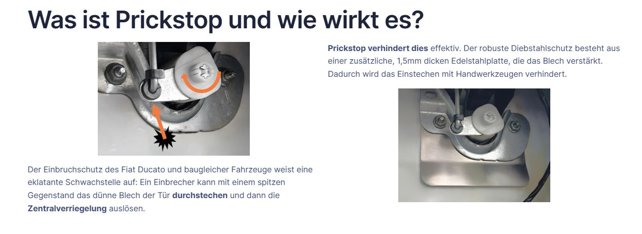 Prickstop Ducato Set Fahrer+Hecktür (N) Prickstop Ducato Set Fahrer+Hecktür (N)