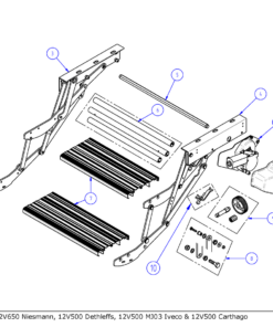 12V MOTOR ASSY DOUBLE STEP SKIRT