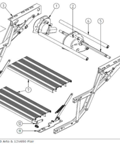 12V MOTOR ASSY DOUBLE STEP SKIRT 2015