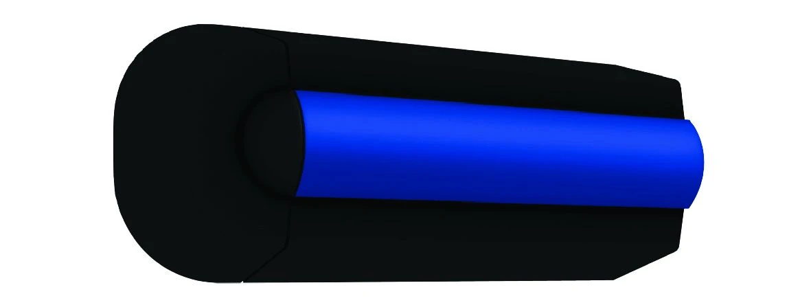 Vetus Satz-Endstücke f.POLY3026 schwarz Set end pieces black for rubbing strake type POLY30