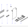 MOUNTING RAIL D/J/B >2007 TOP + BOTTOM