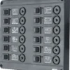 Vetus Schalterpaneel mit 12 Automatiksicherungen VETUS switch panel type P12 with 12 circuit breakers, 24 Volt