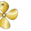 Vetus P4E Propeller 24'Ø, 16' Steigung VETUS 4-bladed propeller P4E, 24" x 16", right-handed