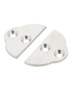 Set aus 2 Edelstahl Endstücken für Scheuerleiste Typ POLY4S