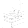 SPARES KIT - FIXING KIT HOB. CLAMP BLACK