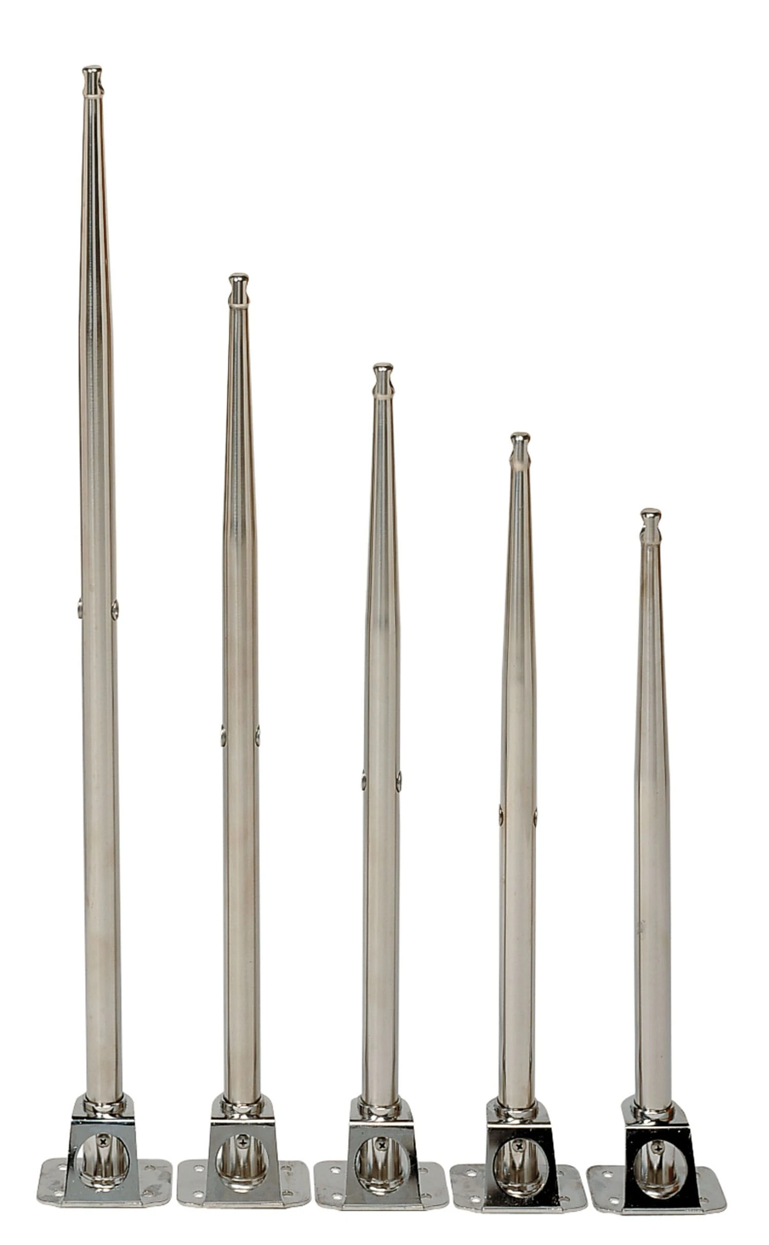 Vetus Reelingstütze STANCH61 Stanchion, length 610 mm, Ø 25 mm, 2 wire holes @ 305 / 600 mm