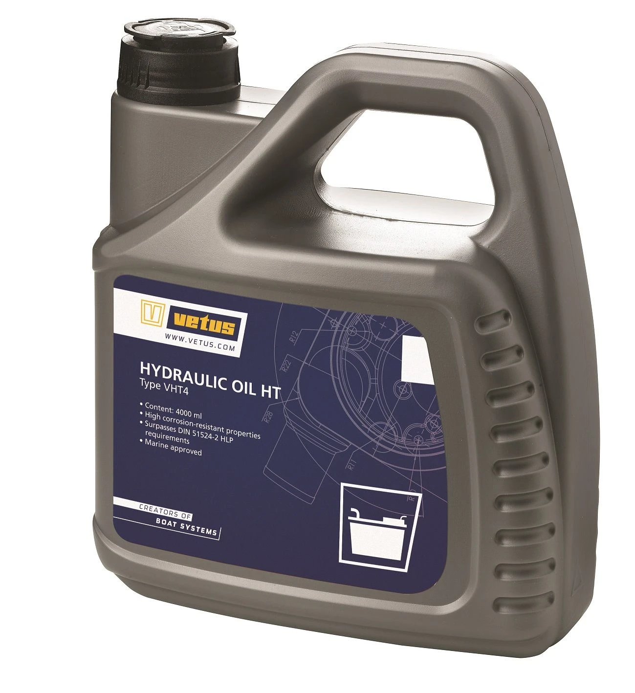 Vetus Hydraulik-Öl 4,0 Ltr. HLP46 VETUS Hydraulic oil HLP46, 4lt