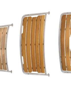 Batsystem Heckplattform für Segelboote Serie 60 PT1256030 Teak B=1310mm T=600mm Rohr D=32mm