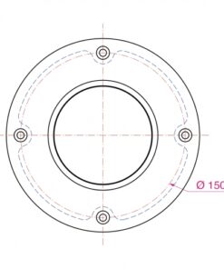 barka Basis für Stuhlkonsole zum Einbau für Rohre D=80mm barka Basis für Stuhlkonsole zum Einbau für Rohre D=80mm – Bild 3