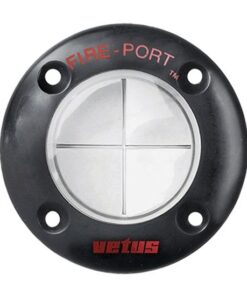 Vetus Feuerlöschzugang für Motorraum schwarz Fireport für Motorraum, mit Schwarzem Ring