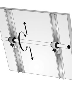 NOA Befestigungsprofile 10606 für Solarpanelhalter L=650mm mit NOA-Befestigung für Rohr D=25mm 2 Stück NOA Befestigungsprofile 10606 für Solarpanelhalter L=650mm mit NOA-Befestigung für Rohr D=25mm 2 Stück
