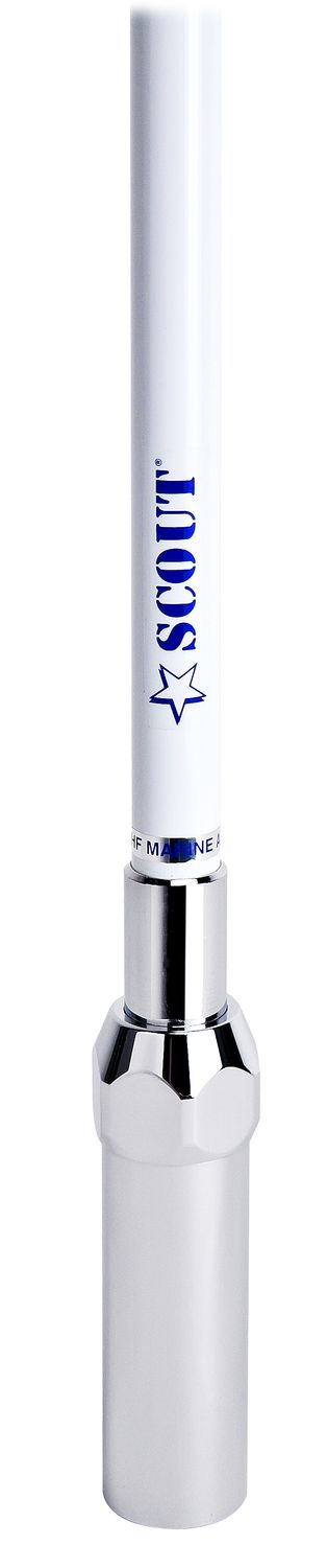 Scout KS-50 UKW Fiberglass Antenne, weiß, 3 dB  L=1,5m, Fast Fit