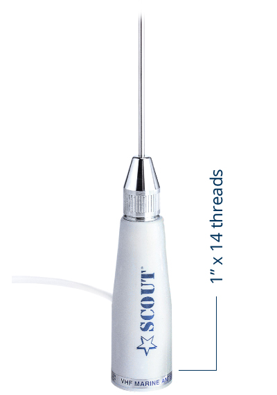Scout KS-23A 3 db UKW stainless steel Antenne L=0.9 m Scout KS-23A 3 db UKW stainless steel Antenne L=0.9 m – Bild 4
