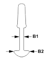 Kunststoff-Mastrutscher groß 30mm 100-St.VP Kunststoff-Mastrutscher groß 30mm 100-St.VP
