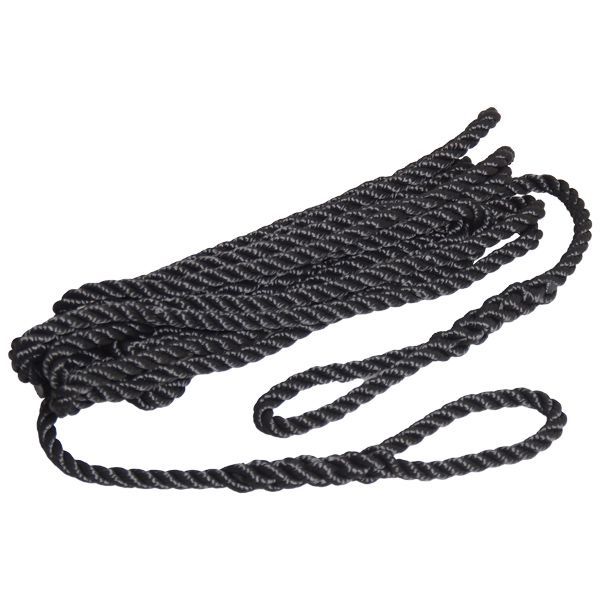 Robline Fenderleine 3-fach geschlagen D=8mm L=2m schwarz 2 Stück Robline Fenderleine 3-fach geschlagen D=8mm L=2m schwarz 2 Stück