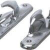 Lippklampen-Set aus verchromtem Messing 1040150 kluse verchromtes messing l 110mm b 27mm fur tauwerk max d 15mm satz 1