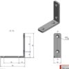 Roca Winkel rostfreier Stahl 50x15mm 1043222 50 50mm 1