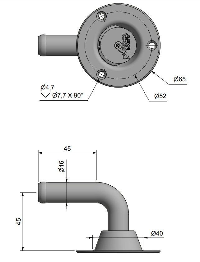 Roca Tankentlüfterfür Schlauch ID=16mm 90° Roca Tankentlüfterfür Schlauch ID=16mm 90° – Bild 3