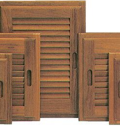 Roca Lamellentür Teak 355x485mm links Roca Lamellentür Teak 355x485mm links – Bild 2
