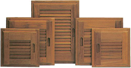 Roca Lamellentür Teak 280x280mm links Roca Lamellentür Teak 280x280mm links – Bild 3