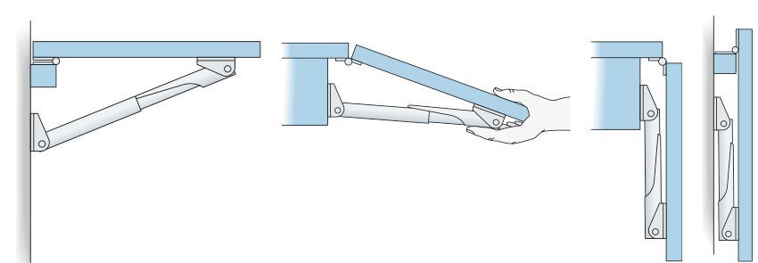 Roca Rakego Klapptischstütze L=161mm 60-30kp Aluminium schwarz anodisiert Roca Rakego Klapptischstütze L=161mm 60-30kp Aluminium schwarz anodisiert – Bild 3