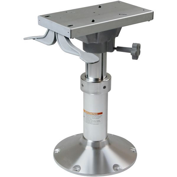 ESM Stuhlgestell OCEAN mit Gasdruckdämpfer Aluminium eloxiert drehbar H=34-47cm