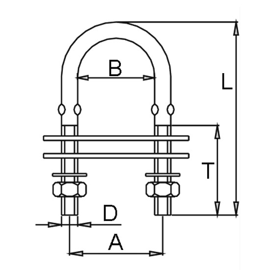 1852 Pütting rostfreier Stahl innen B=25mm M8 L=71mm Gewinde L=35mm 1852 Pütting rostfreier Stahl innen B=25mm M8 L=71mm Gewinde L=35mm – Bild 2