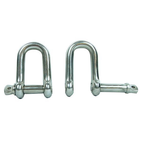 1852 D-Schäkel rostfreier Stahl mit unverlierbarem Bolzen 1852 D-Schäkel rostfreier Stahl mit unverlierbarem Bolzen