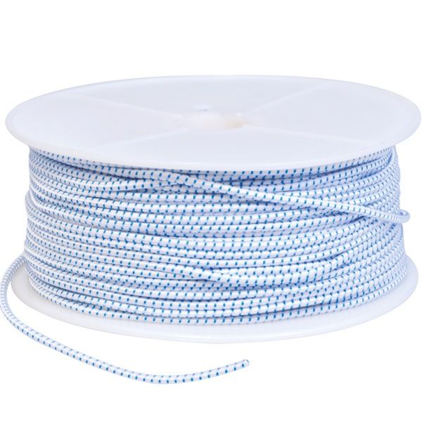Robline Gummileine D=5mm L=100m weiss/blau Robline Gummileine D=5mm L=100m weiss/blau