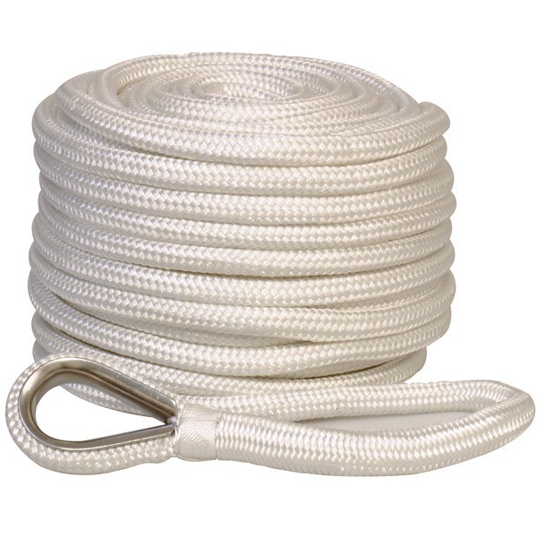 Blei-Ankerleine mit Kausch Polyester geflochten L=30m Blei-Ankerleine mit Kausch Polyester geflochten L=30m