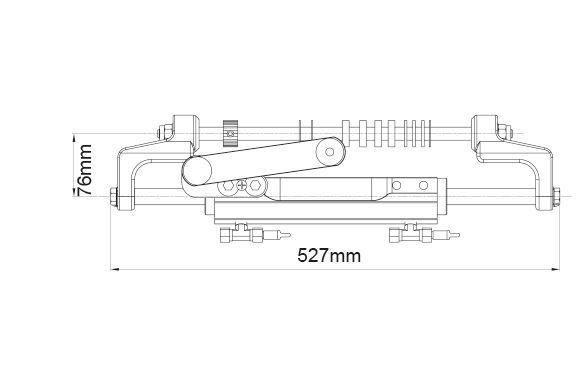 Ultraflex Hydraulik-Zylinder UC128 für Motoren bis 300PS Ultraflex Hydraulik-Zylinder UC128 für Motoren bis 300PS – Bild 2
