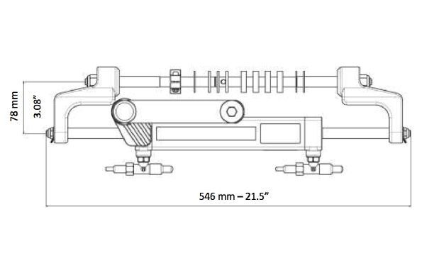 Ultraflex Hydraulik-Zylinder UC95 für Motoren bis 150PS - UC95-OBF1 – Bild 2