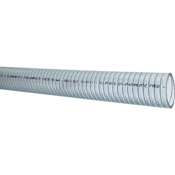 Schlauch PVC klar mit Stahlspirale Lebensmittelgeeignet ID=38mm L=3m Schlauch PVC klar mit Stahlspirale Lebensmittelgeeignet ID=38mm L=3m – Bild 5