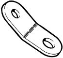 Kauschenkopf Kunststoff für 2.5mm Kauschen Kauschenkopf Kunststoff für 2.5mm Kauschen