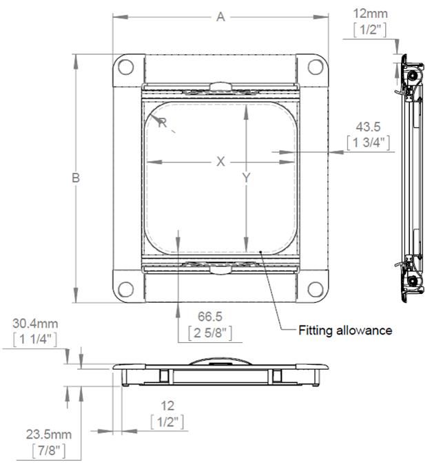 Skyscreen Roller Recessed - für Lewmar 30 Skyscreen Roller Recessed - für Lewmar 30 – Bild 2