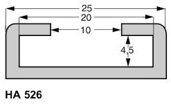Mastschiene 22mm gelocht 3650mm lang Mastschiene 22mm gelocht 3650mm lang