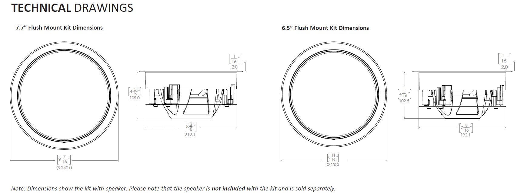 Fusion Signature Flush Mount Kit Fusion Signature Flush Mount Kit – Bild 2