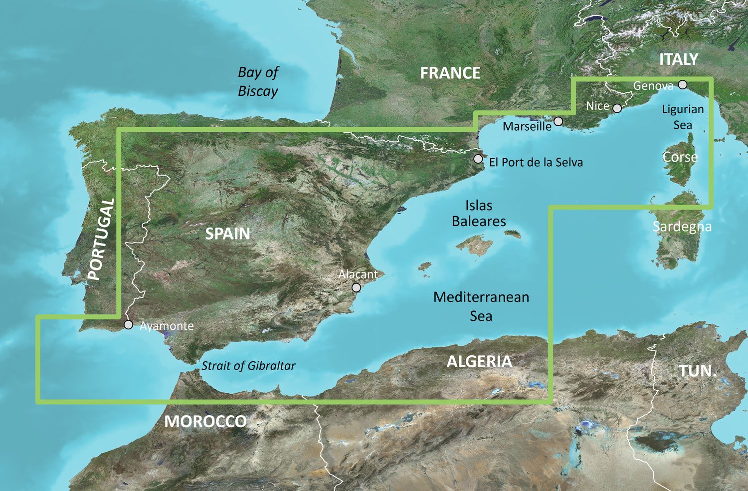 Garmin VEU010R - Spain, Mediterranean Coast Garmin VEU010R - Spain, Mediterranean Coast