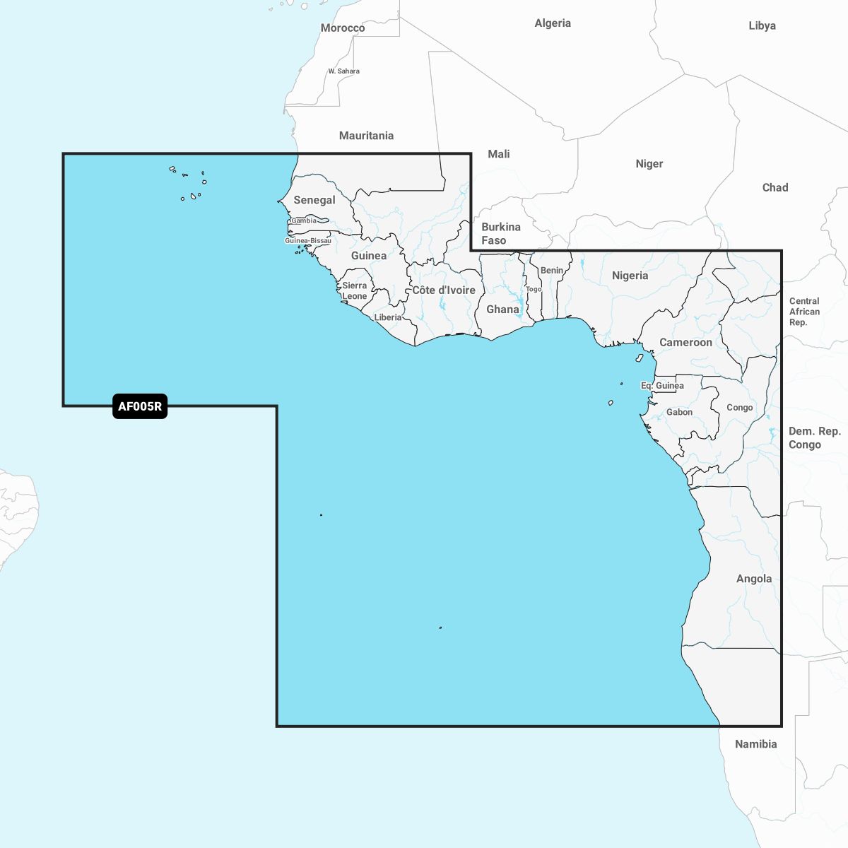 Garmin Navionics+ AF005R Afrika Westküste Garmin Navionics+ AF005R Afrika Westküste