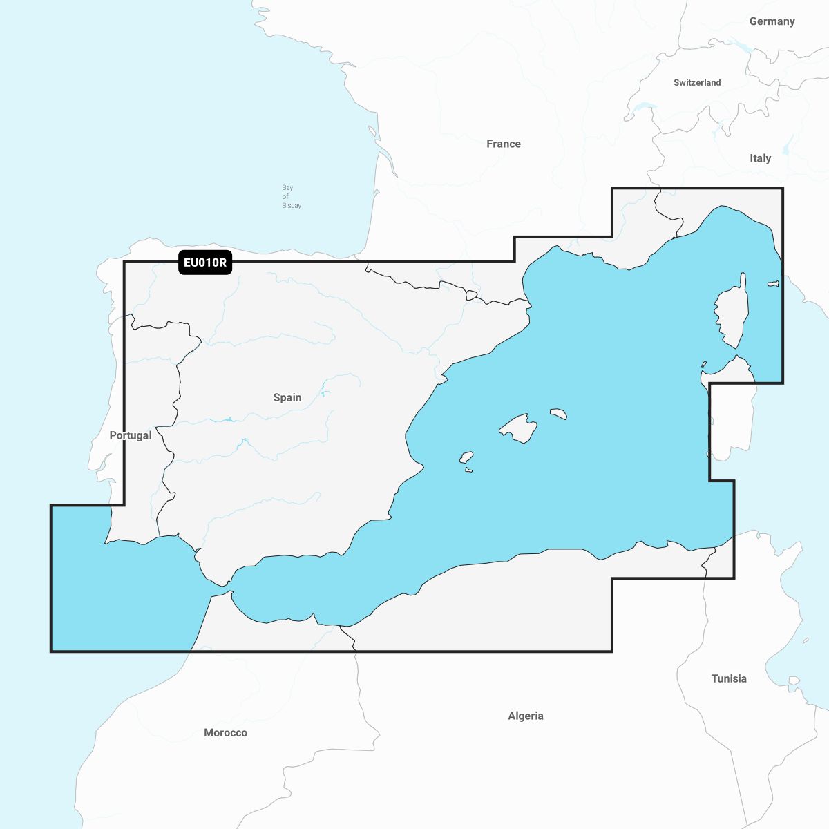 Garmin Navionics+ EU010R Spanien Mittelmeerküste, Frankreich Südküste, Korsika