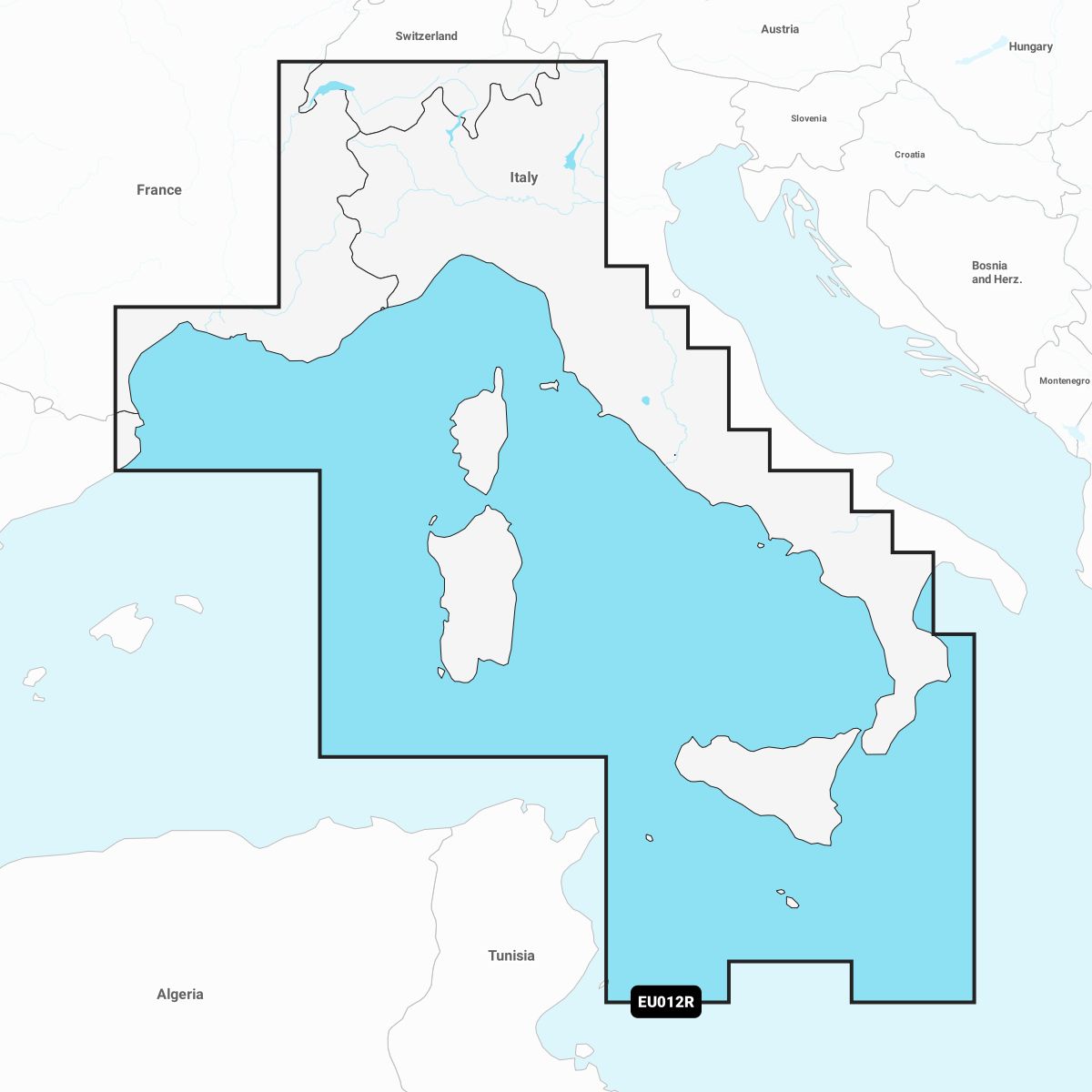 Garmin Navionics+ EU012R Italien Wetsküste, Frabkreich Südküste, Korsika, Sardinien, Sizilien Garmin Navionics+ EU012R Italien Wetsküste, Frabkreich Südküste, Korsika, Sardinien, Sizilien
