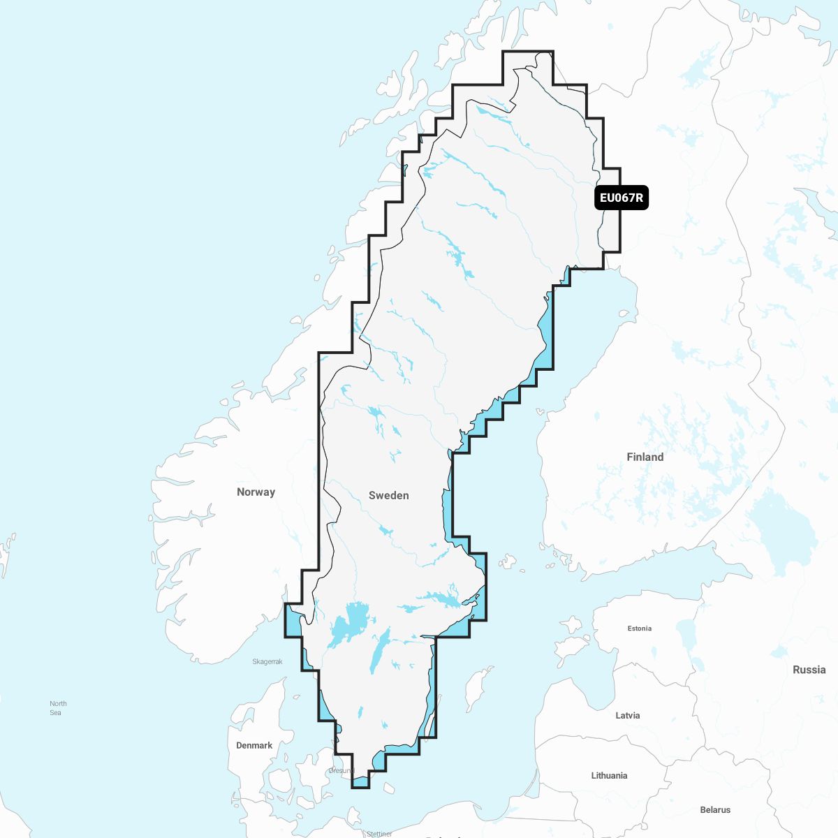 Garmin Navionics+ EU067R Schweden Inlandsgewässer Garmin Navionics+ EU067R Schweden Inlandsgewässer